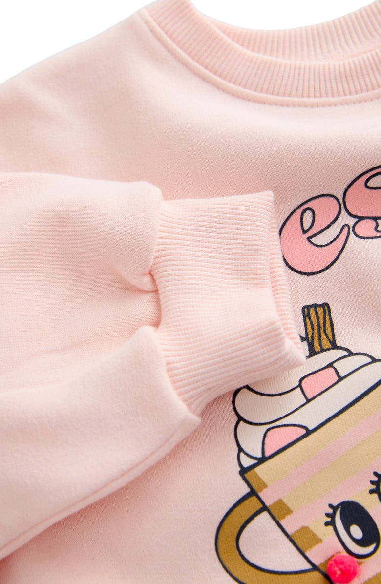 NEXT Kids' Festive Graphic Cotton Blend Sweatshirt, Alternate, color, Cream