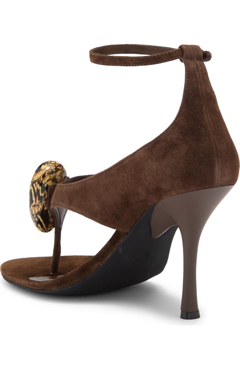 Jeffrey Campbell Bronzite Ankle Strap Sandal, Alternate, color, Brown Suede
