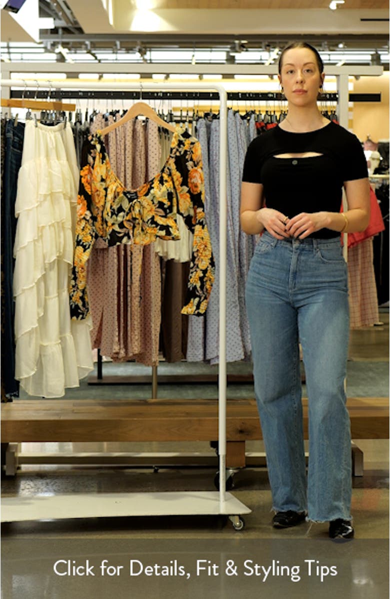 Floral Tie Crop Top, sales video thumbnail