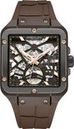 Kenneth Cole New York Automatic Silicone Strap Watch, 41.5mm