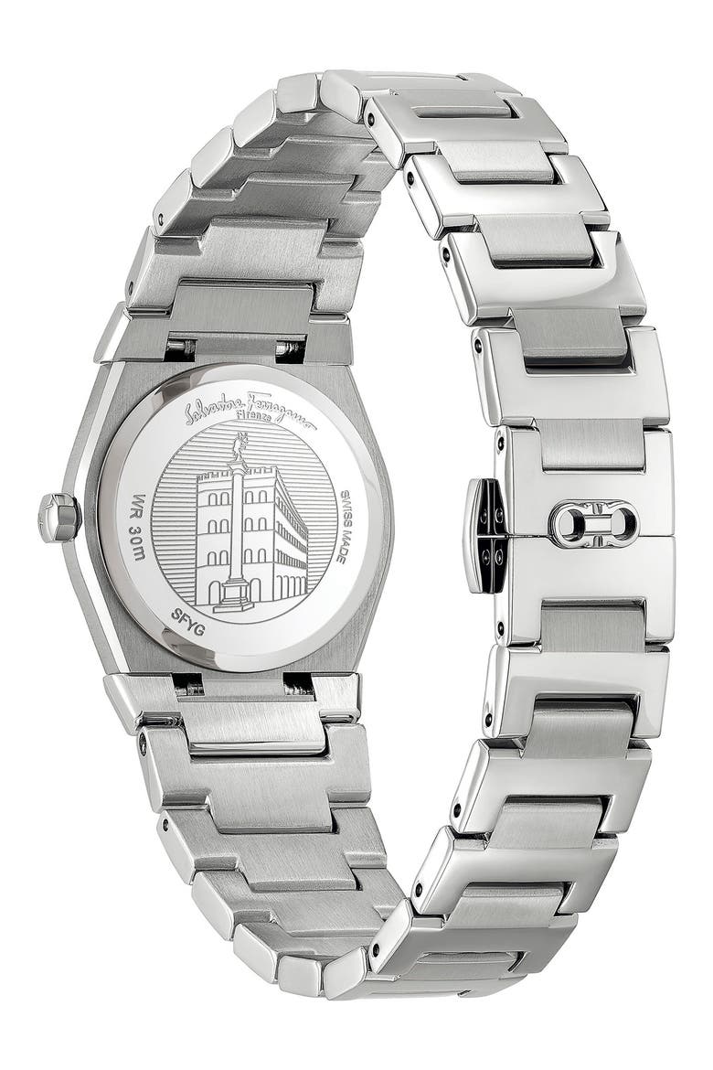 Salvatore Ferragamo Vega Bracelet Watch, 28mm, Alternate, color, STSTL