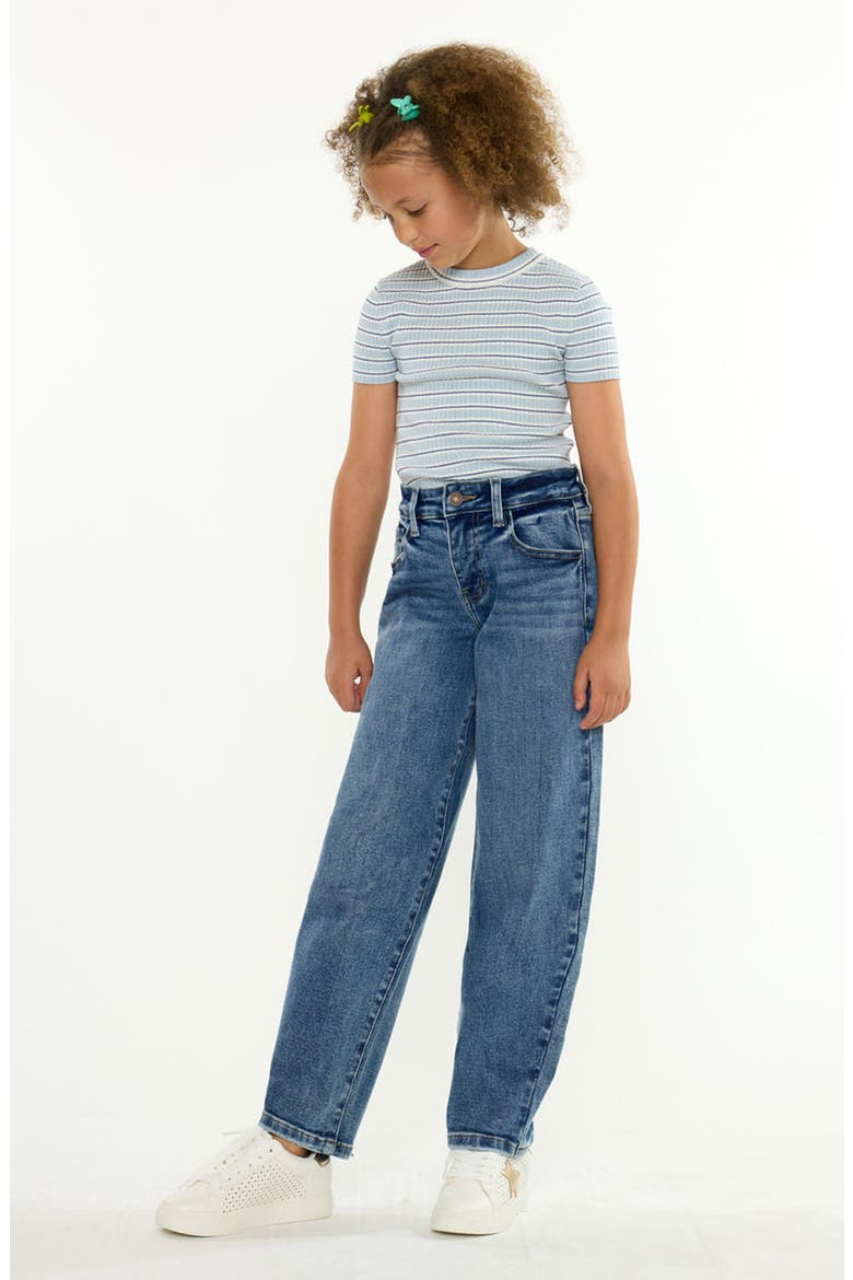 Jill High Rise Barrel Jeans, Alternate, color, Medium Wash