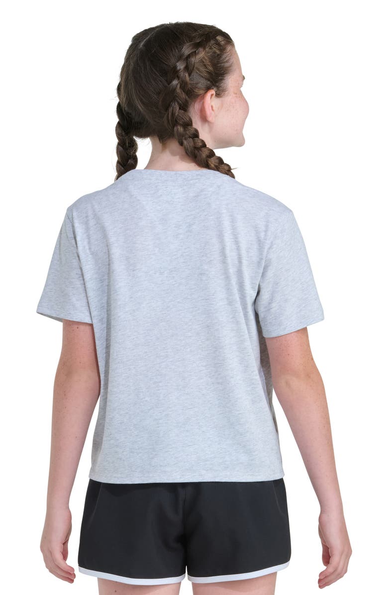 adidas Kids' Badge of Sport Logo Graphic T-Shirt, Alternate, color, Light Grey Heather