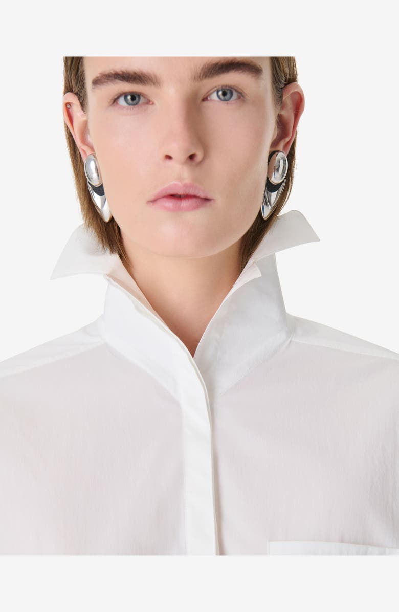 IRO Nylia Oversized Cotton Shirt, Alternate, color, Porcelain