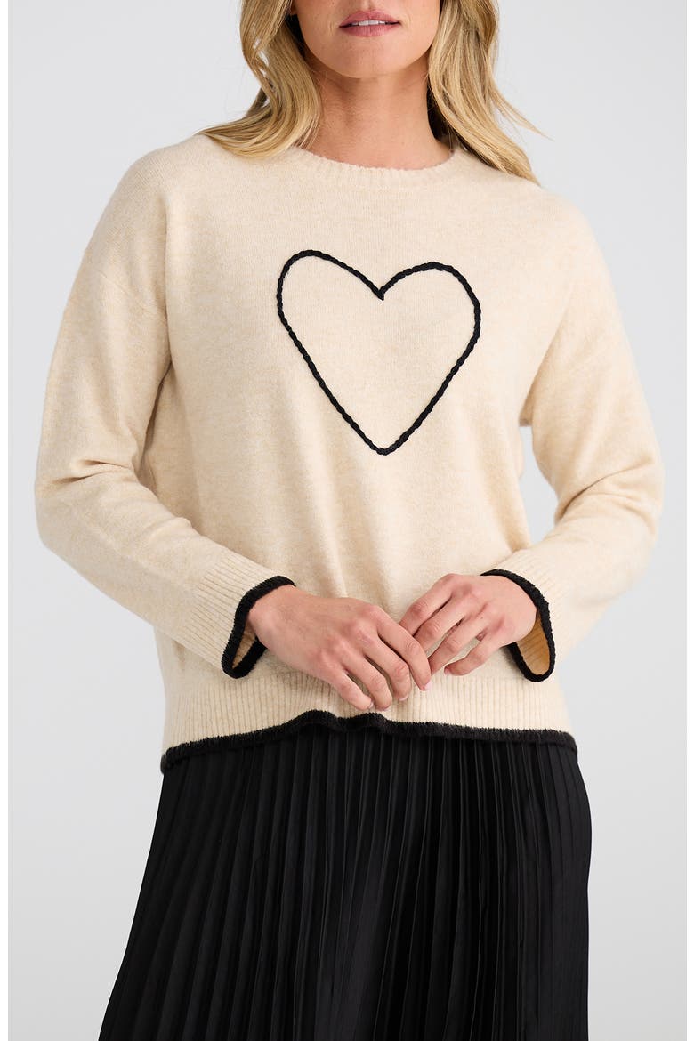 Beau Crewneck Sweater, Main, color, NATURAL