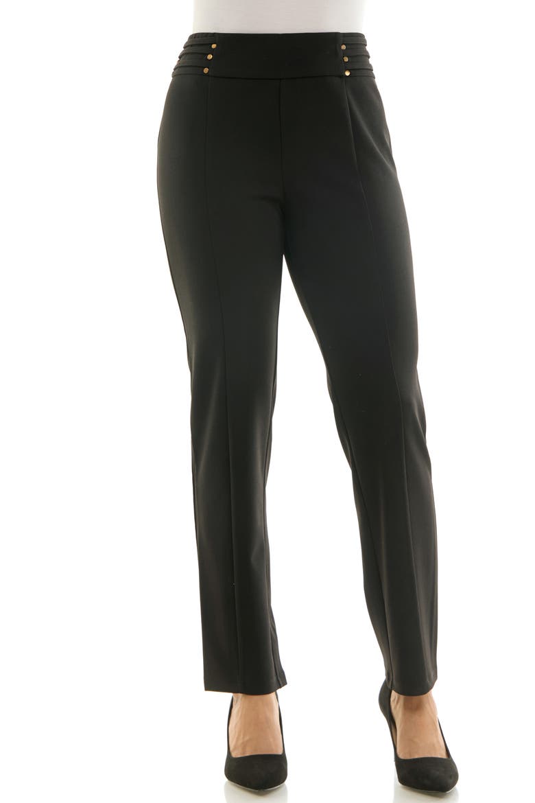 Narrow Leg Ankle Pants, Main, color, BLACK