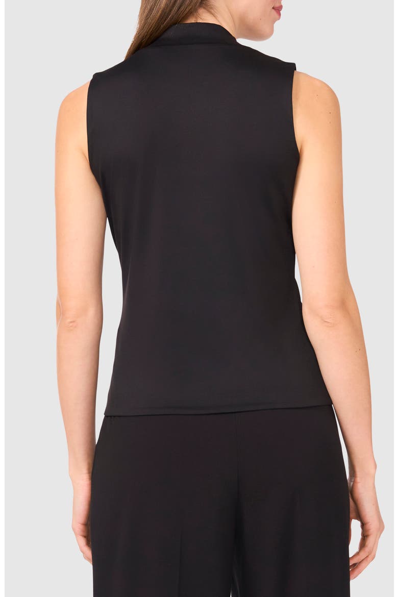 Sleeveless Mock Neck Top, Alternate, color, RICH BLACK