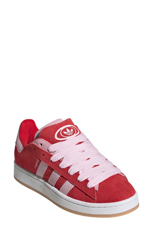 Adidas Originals Campus 00s Suede 3-stripes Sneakers In Red