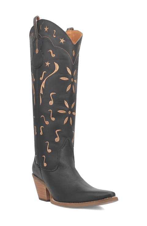 Rhymin Knee High Western Boot (Women)