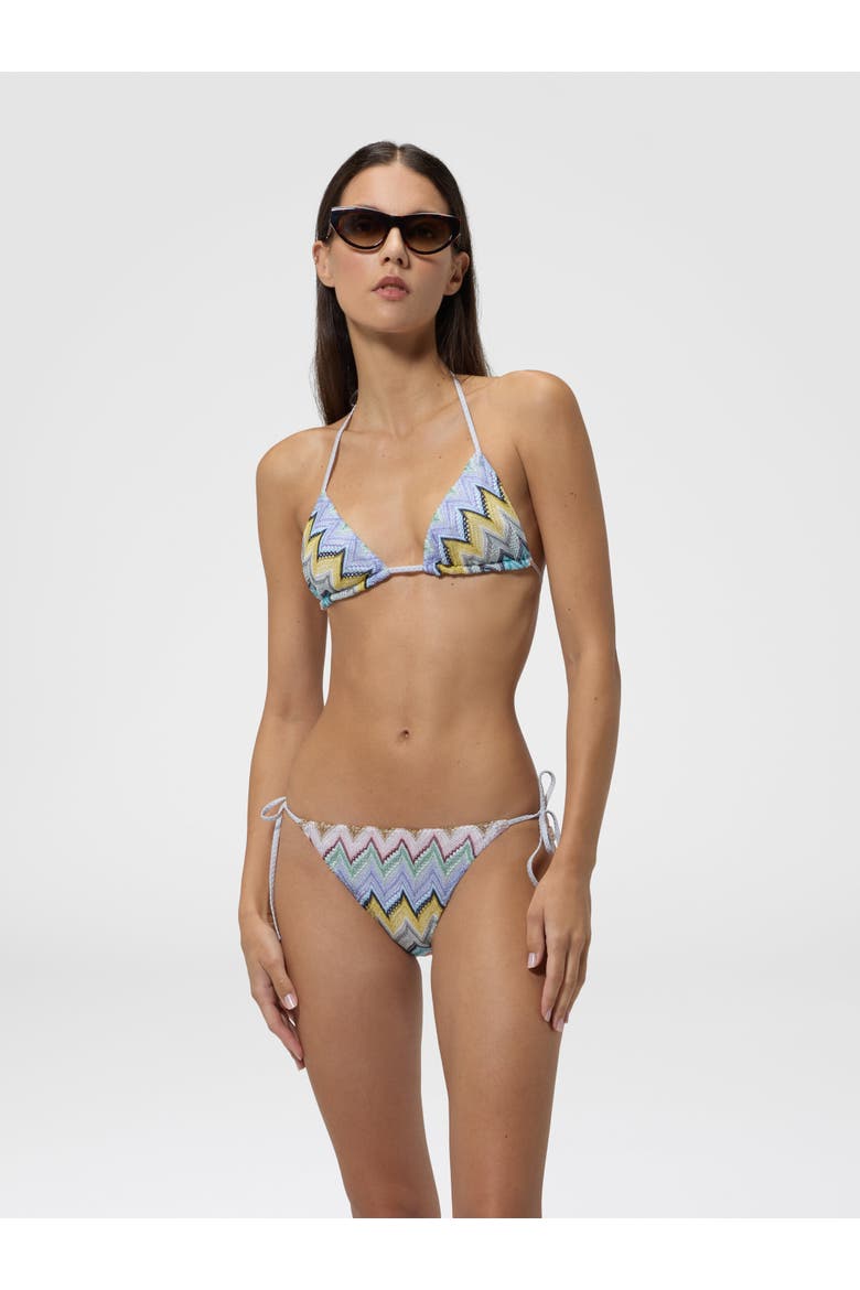 Classic Viscose Lamé Bikini, Alternate, color, Multicoloured