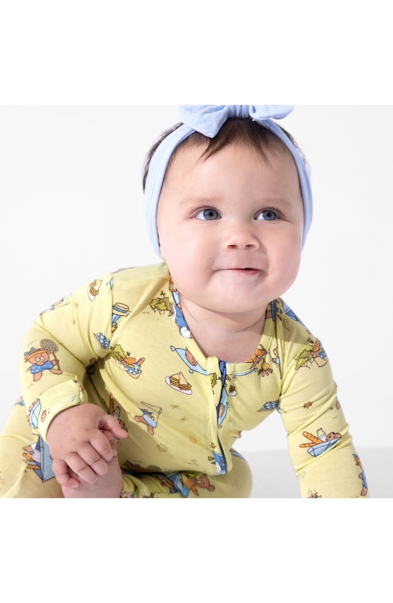 Bellabu Bear Baby Teddy Bear Picnic Convertible Footie, Alternate, color, Teddy Bear Picnic