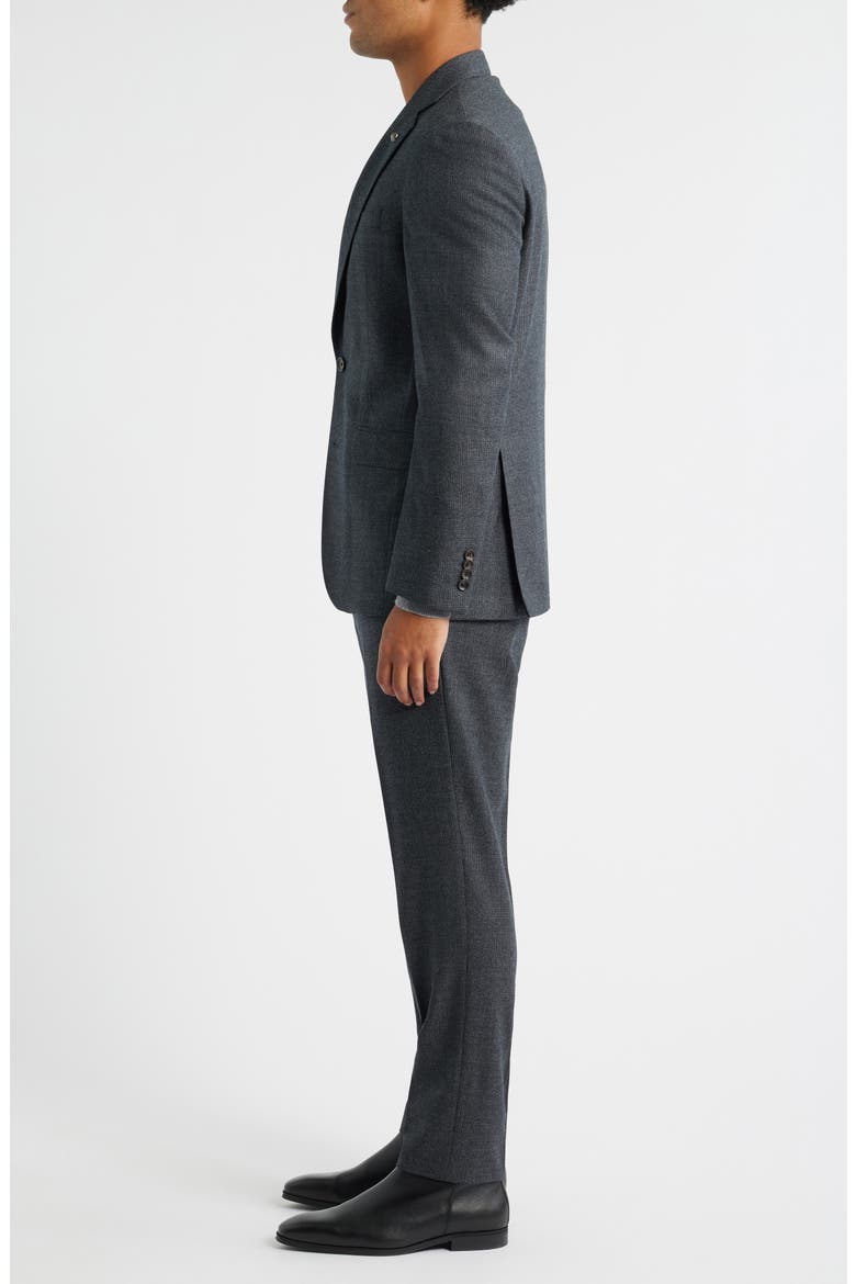 Montana Charcoal Grey Screen Weave Super 110s Wool Suit, Alternate, color, CHARCOAL