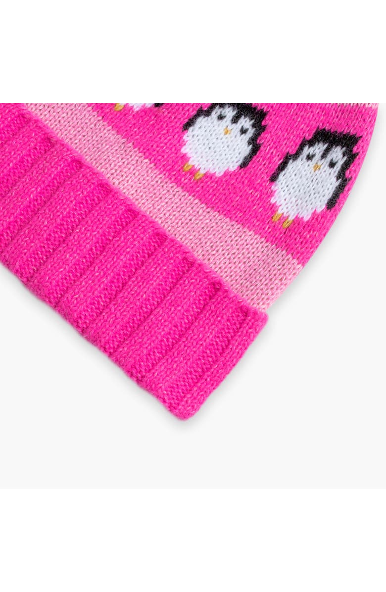 Turtle Fur Kids Recycled Pengy Pom Beanie, Alternate, color, Pink