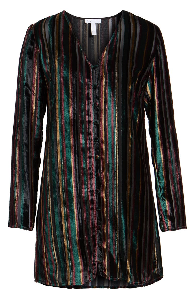 Leith Long Sleeve Button Front Dress, Alternate, color,