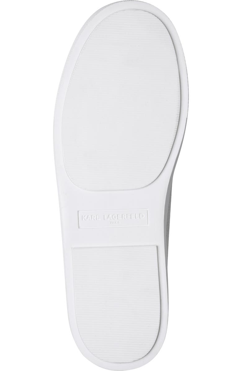 KARL LAGERFELD PARIS Cate Ikonic Sneaker, Alternate, color, Soft White/ Black