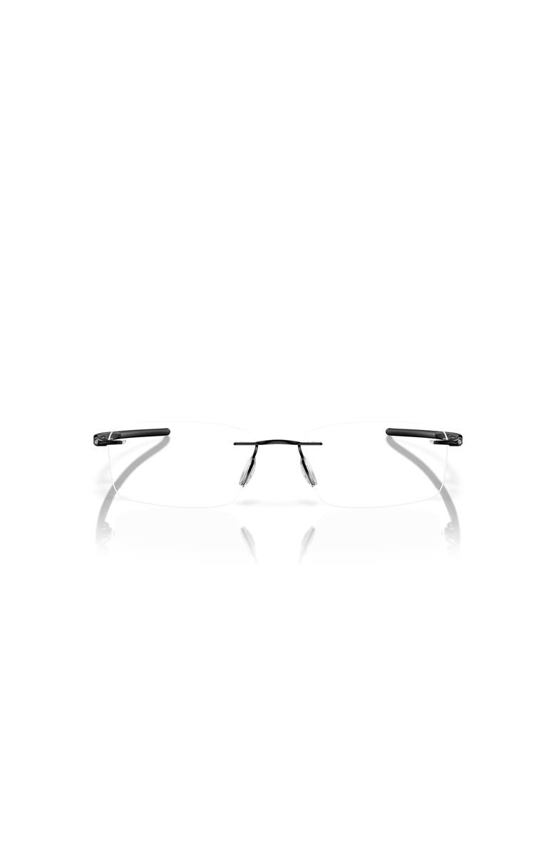 Oakley 54mm Rectangle optical glasses, Alternate, color, Black