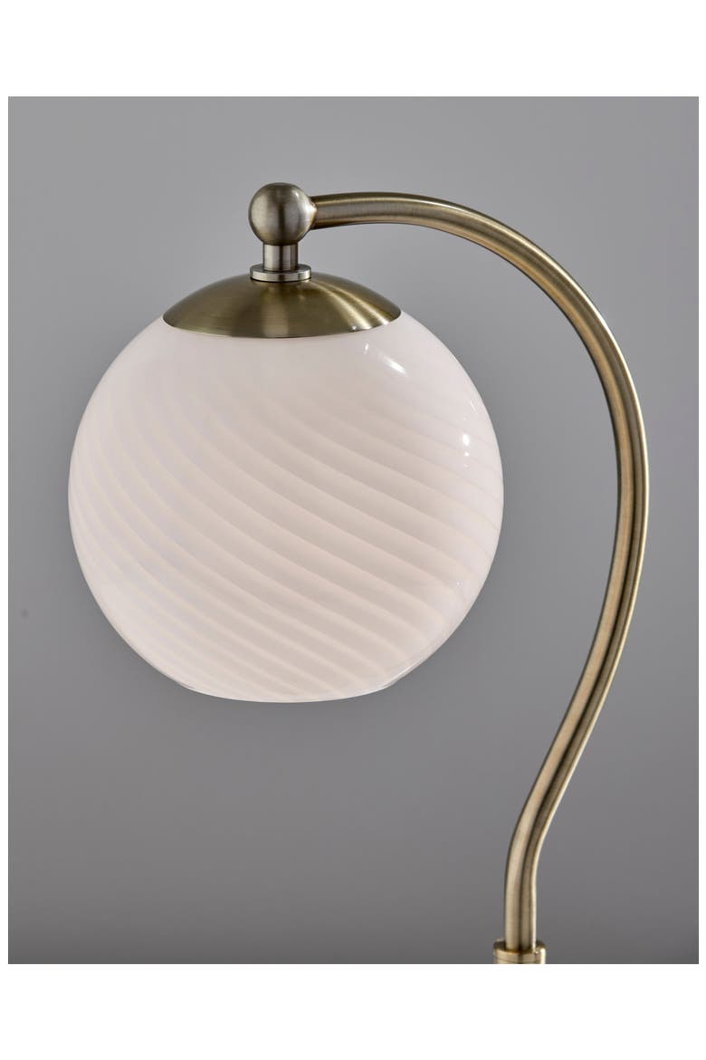 Swirl Antiqued Brass Desk Lamp, Alternate, color, ANTIQUE BRASS