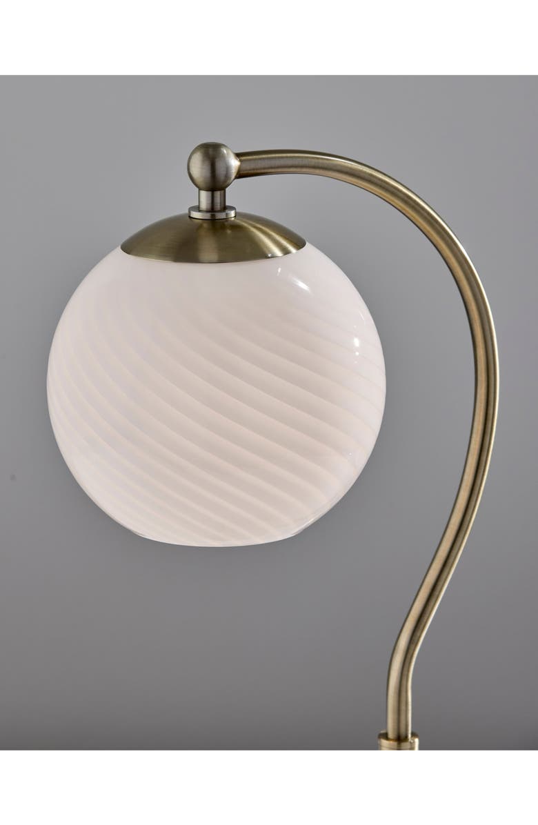 ADESSO LIGHTING Swirl Antiqued Brass Desk Lamp, Alternate, color, Antique Brass