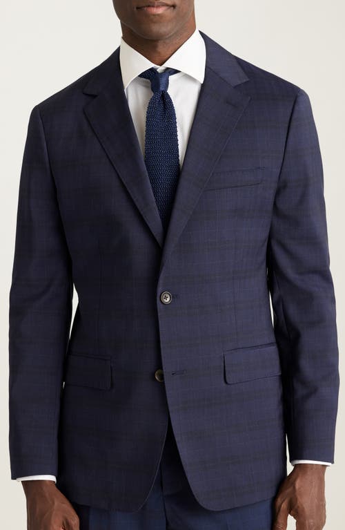 Bonobos Jetsetter Plaid Virgin Wool Suit Jacket In Blue
