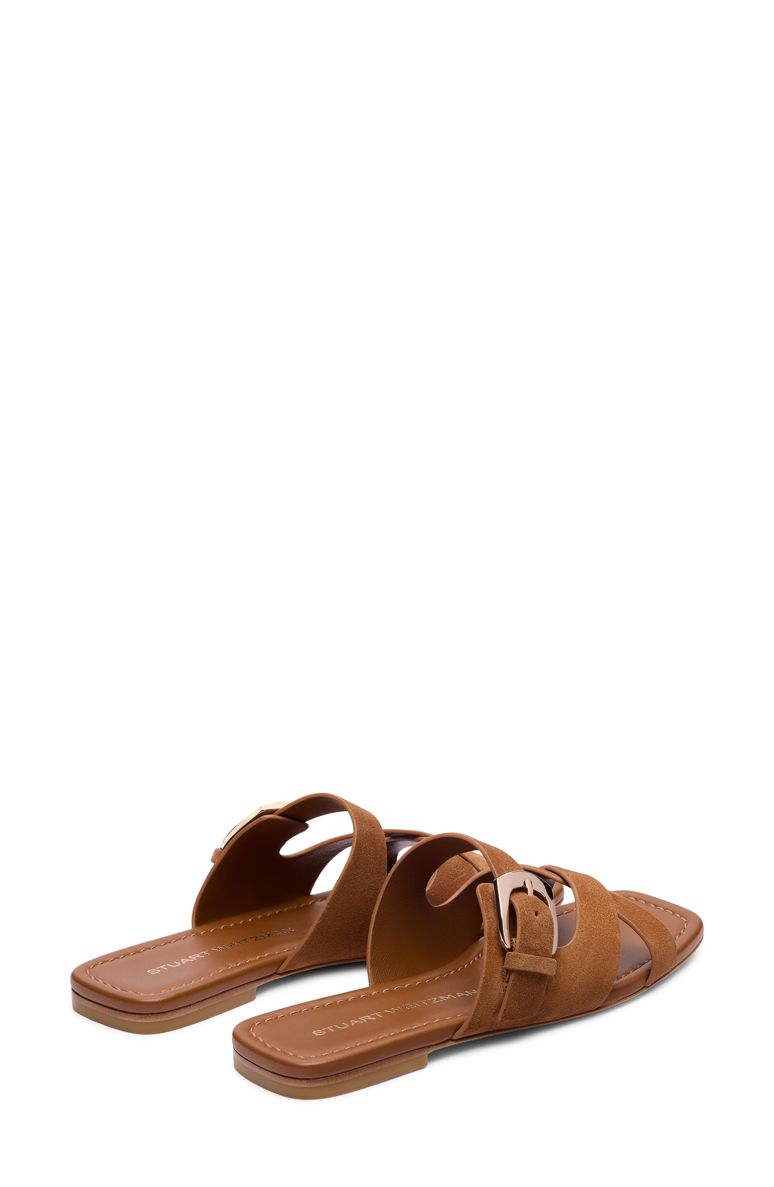 Stuart Weitzman Sai Slide Sandal, Alternate, color, Doe