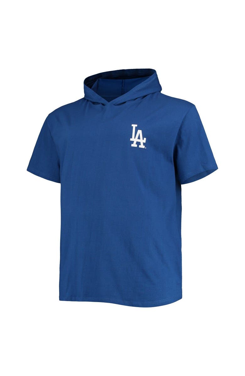 PROFILE Men's Royal Los Angeles Dodgers Big & Tall Jersey Short Sleeve Pullover Hoodie T-Shirt, Alternate, color, 