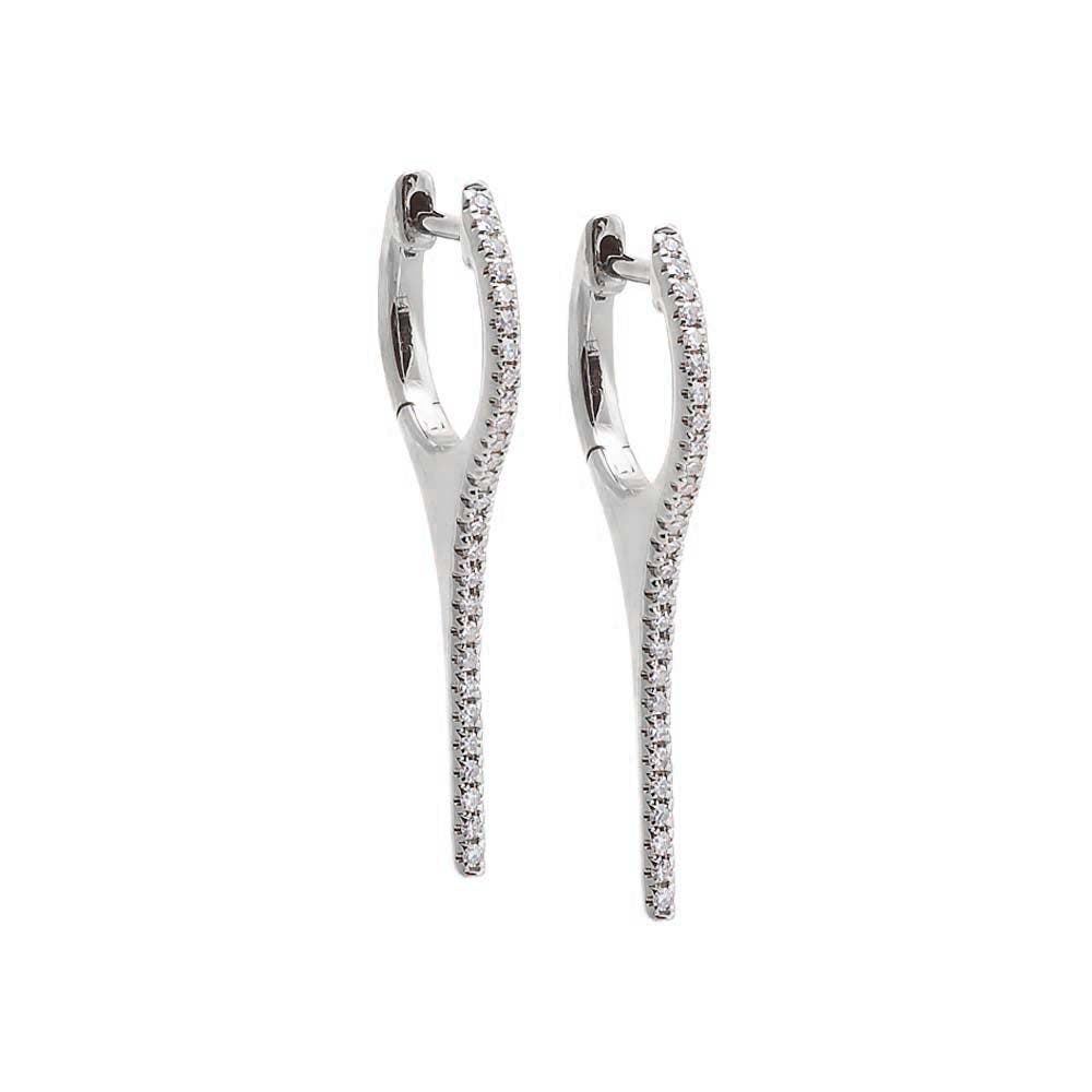 selected 14K White Gold - 25 MM / Pair
