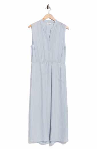 Drapey Striped Tiered Dress