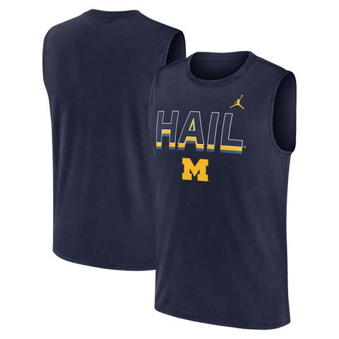 Men's Jordan Brand Navy Michigan Wolverines Primetime Tricode Legend Performance Tank Top