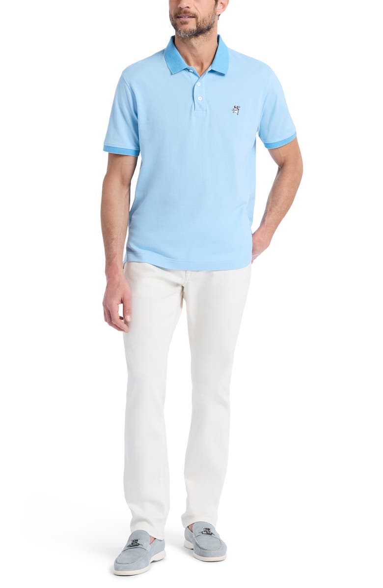 Robert Graham Devil Cotton Polo, Alternate, color, Light Blue