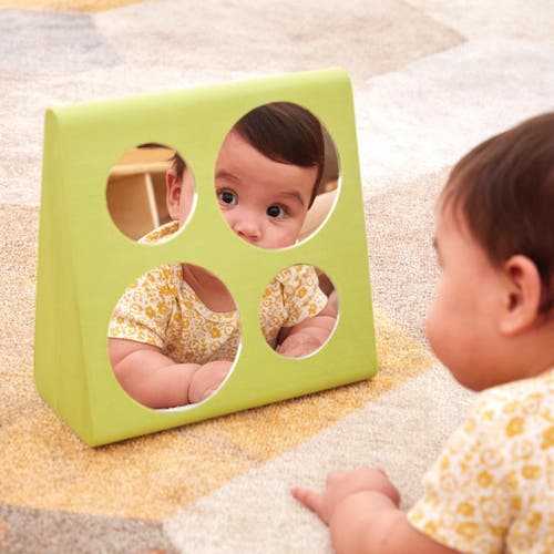 Kaplan Early Learning Company Soft Floor Mirror In Green