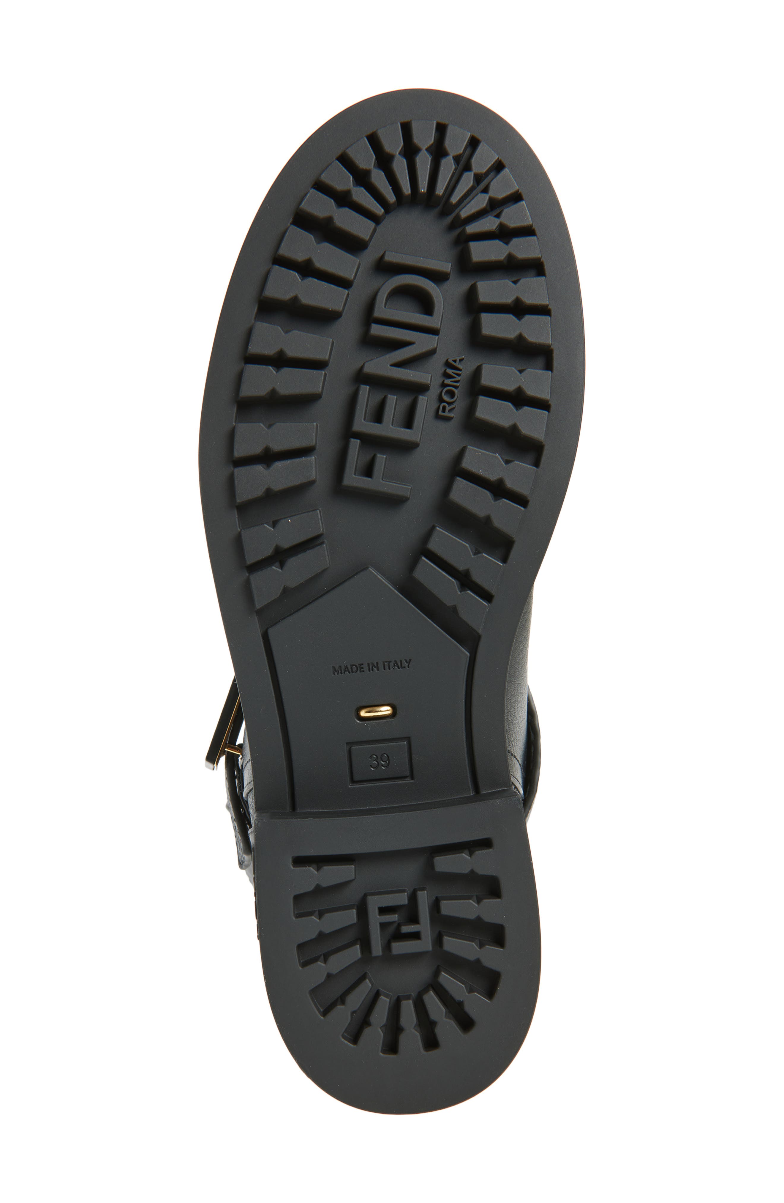 Fendi Biker Boot, Alternate, color, Black