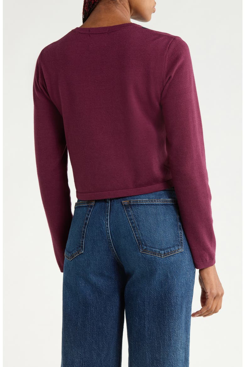 Stripe Cardigan, Alternate, color, FIG/SKY CAPTAIN/OATMEALL