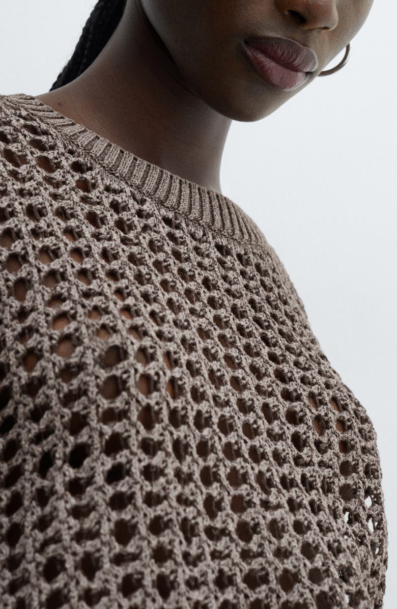 MANGO Open Stitch Sweater, Alternate, color,