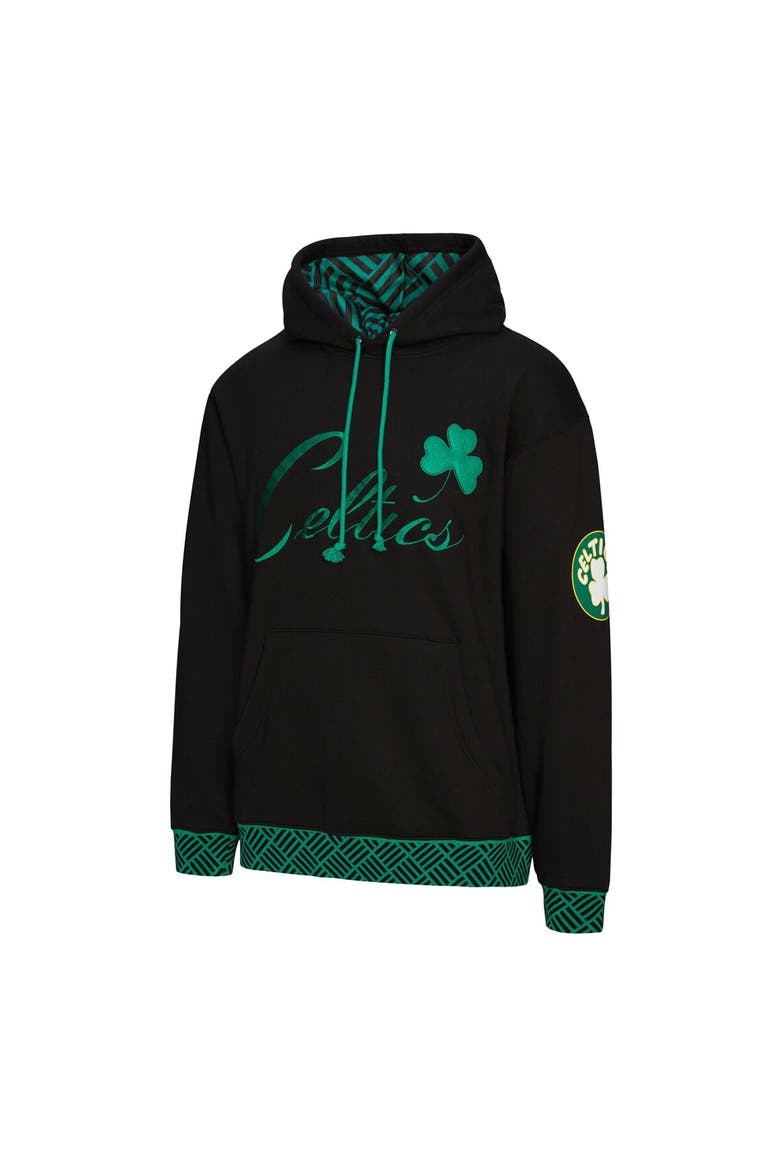 Unisex Mitchell & Ness Black Boston Celtics Vintage Heavyweight Hoodie, Alternate, color, Black