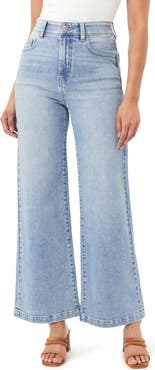 CURVE APPEAL Parisian Café 30-inch Ultra High Rise Wide Leg Jeans
