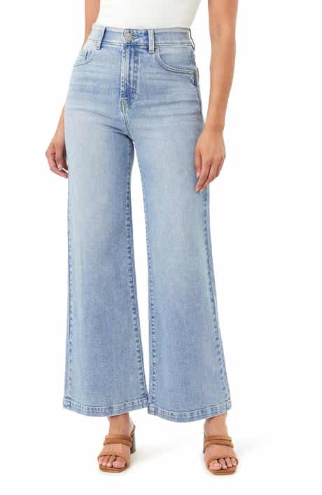 CURVE APPEAL Parisian Café 30-inch Ultra High Rise Wide Leg Jeans