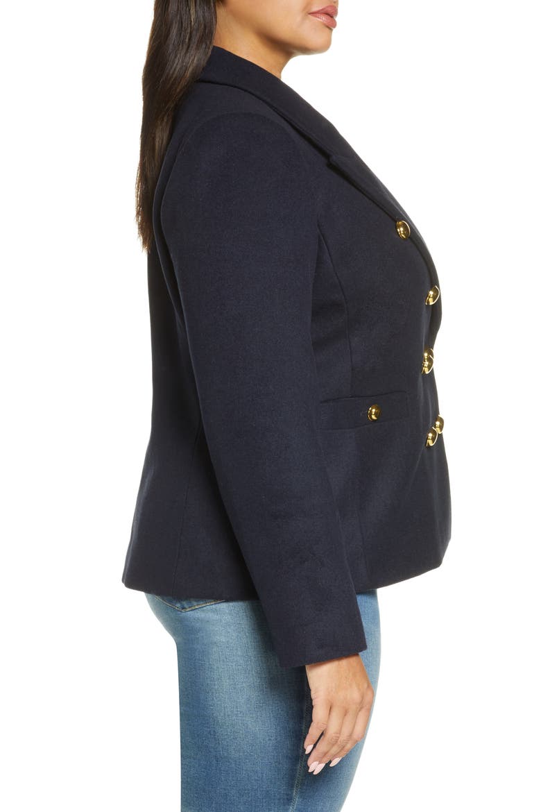 x Atlantic-Pacific Double Breasted Blazer (Nordstrom Exclusive), Alternate, color, NAVY BLAZER