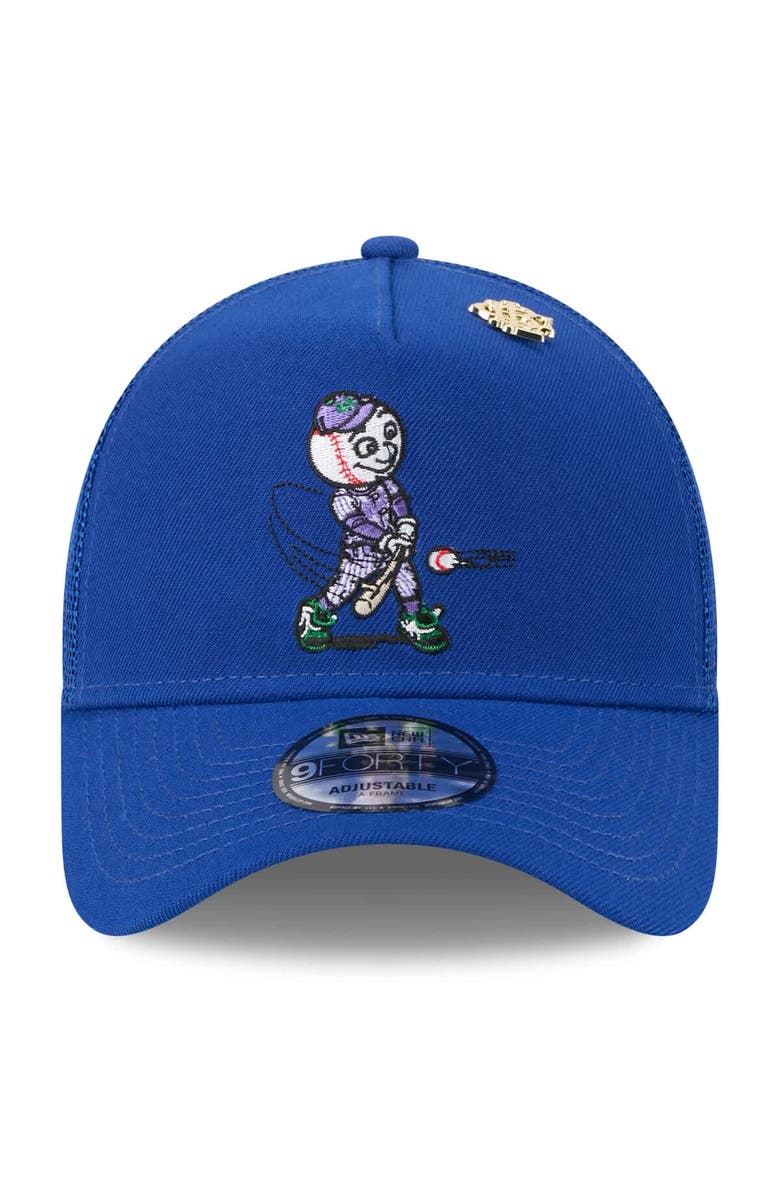 New Era Men's New Era Royal New York Mets 2025 Big League Chew A-Frame 9FORTY Adjustable Trucker Hat, Alternate, color, Royal