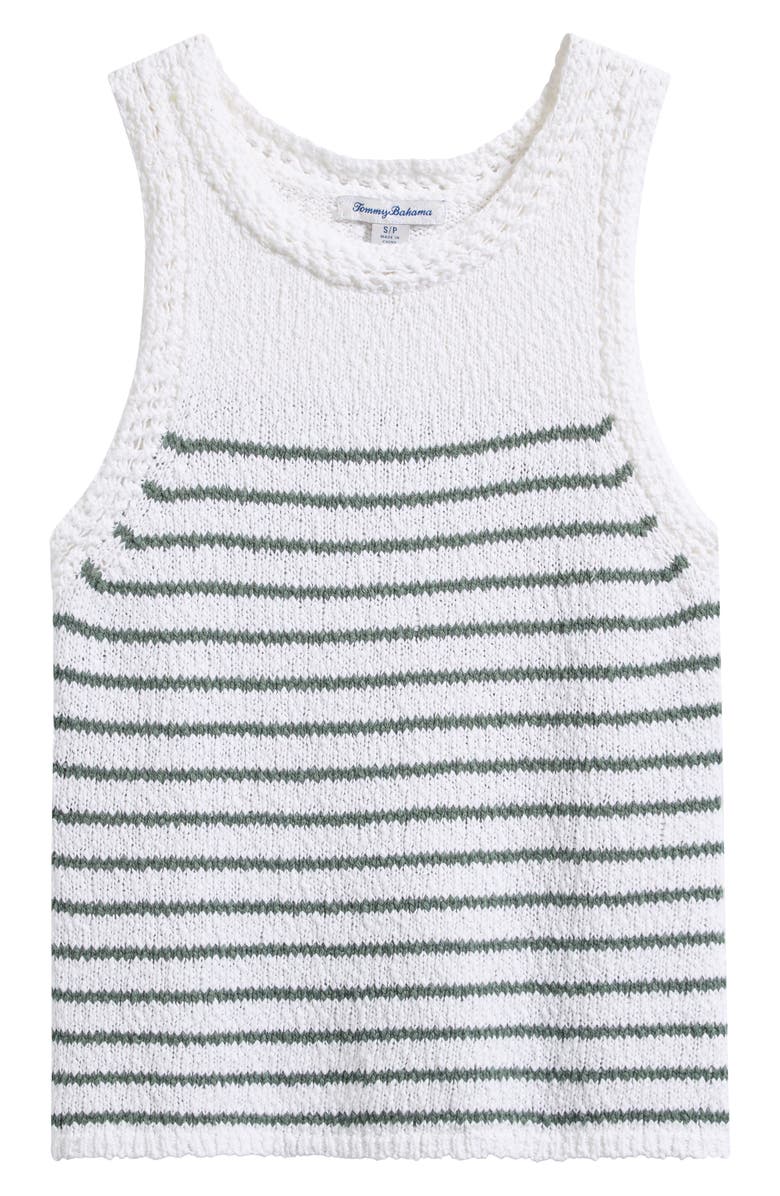 Tommy Bahama Stripe Crochet Tank, Alternate, color, Dark Jade