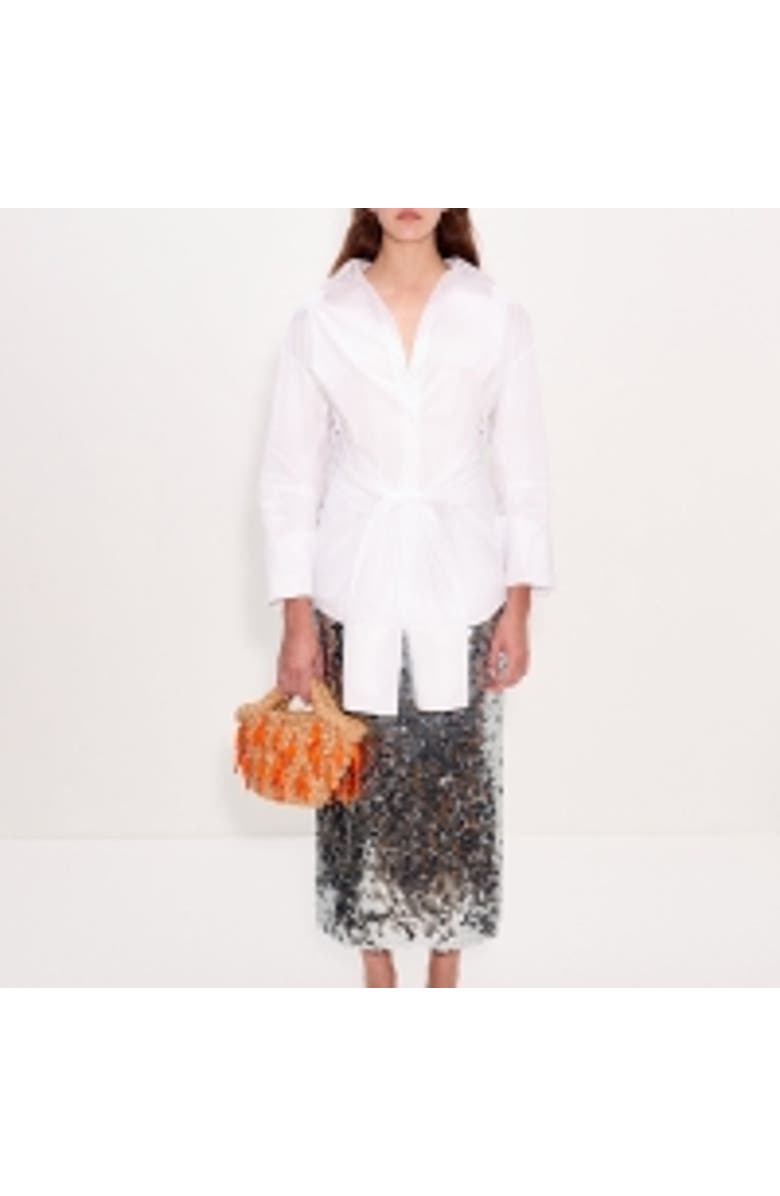 SIMONMILLER SIMON MILLER Mia Sequin Midi Skirt, Satellite Silver, Alternate, color, Satellite Silver