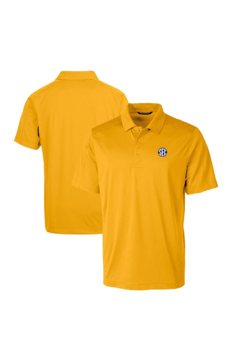 Cutter & Buck Men's Cutter & Buck Gold SEC Gear Prospect Textured Stretch Polo, Main, color, Gold