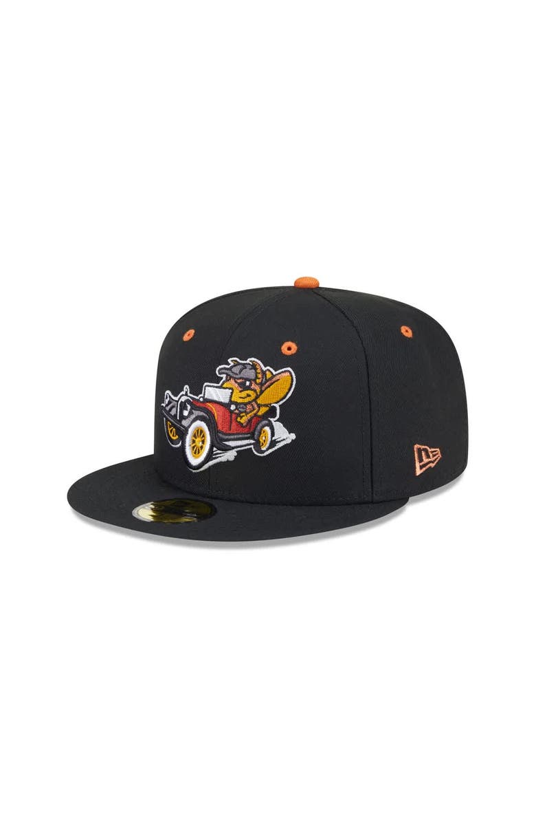 New Era Men's New Era  Black Winston-Salem Dash Theme Nights 59FIFTY Fitted Hat, Main, color, 