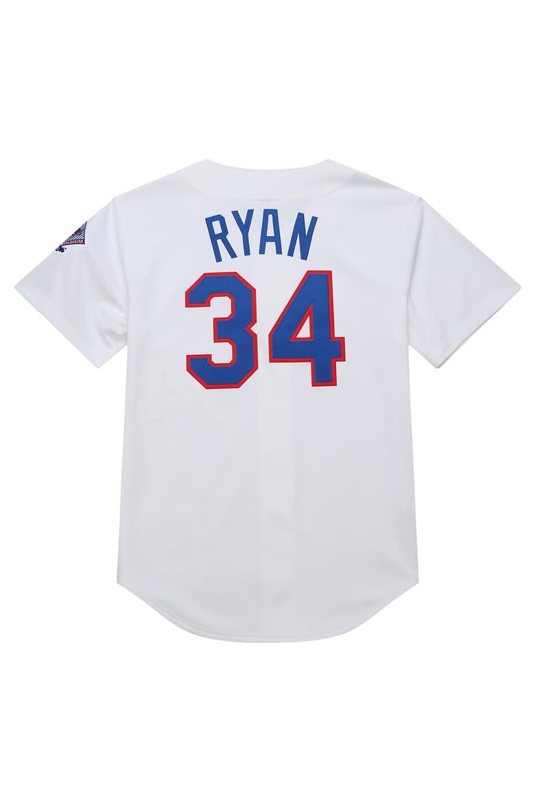 Men's Mitchell & Ness Nolan Ryan Nolan Ryan White Texas Rangers 1993 Cooperstown Collection Authentic Jersey, Alternate, color, White