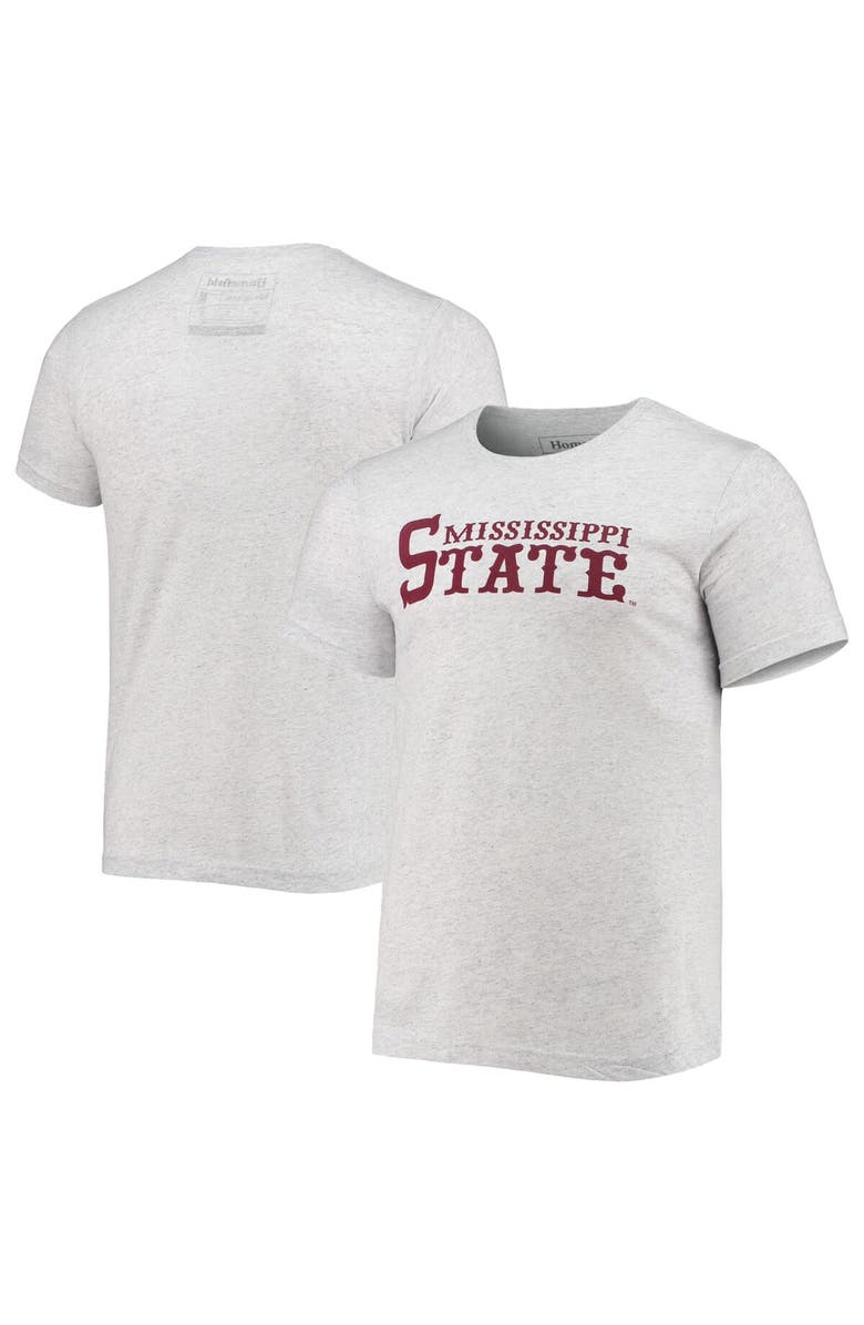 HOMEFIELD Men's Homefield White Mississippi State Bulldogs Vintage Baseball T-Shirt, Main, color, 