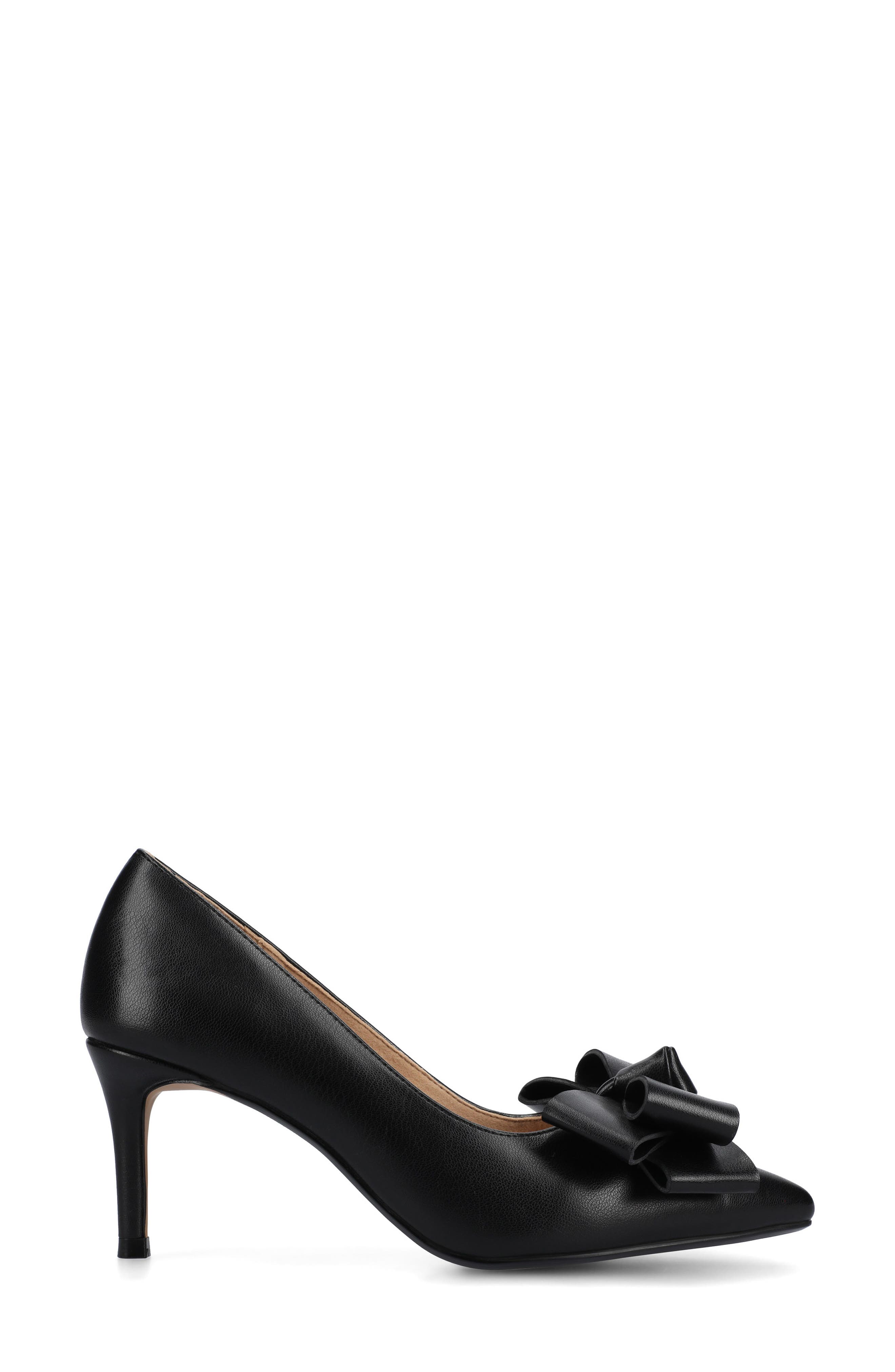 Crystol Pump - Wide Width, Alternate, color, BLACK PU