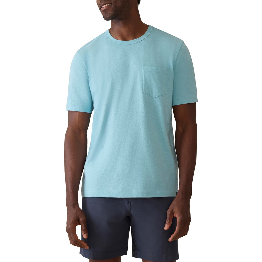 Faherty Sunwashed Pocket T-shirt In Blue