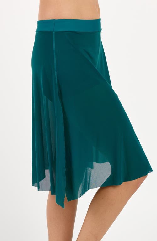 Calypsa Plus Size 3in1 Swim Skirt With Attached Shorts In Green