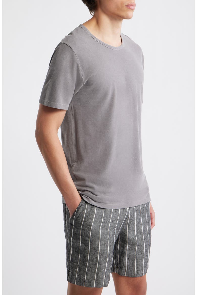 Organic Cotton Crewneck T-Shirt, Alternate, color, SILVER