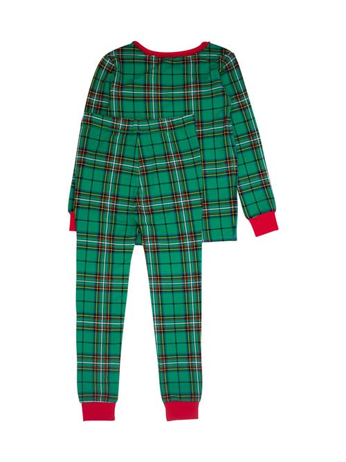 Rufflebutts Modal Blend Ruffle Long Sleeve Pajama Set In Multi