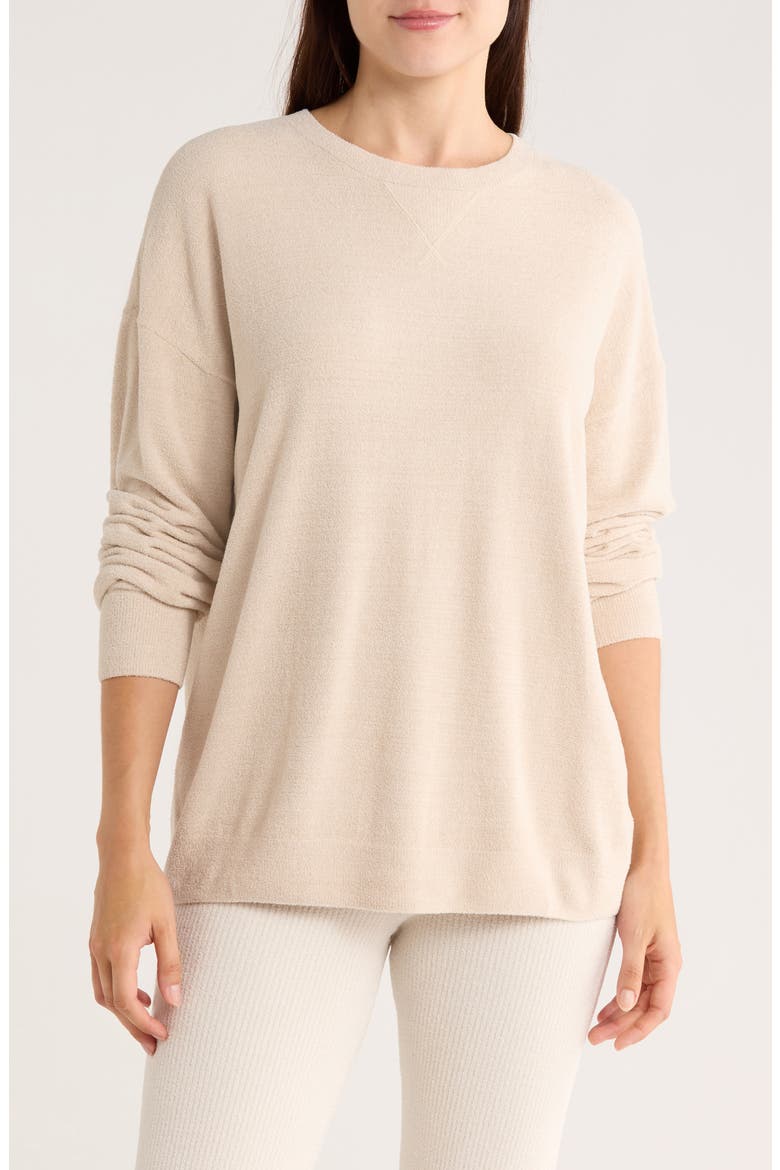 CozyChic Ultra Lite® Drop Shoulder Lounge Sweater, Main, color, STONE